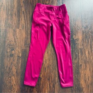 Athleta Leggings w/zipper side pockets, Sz Sm